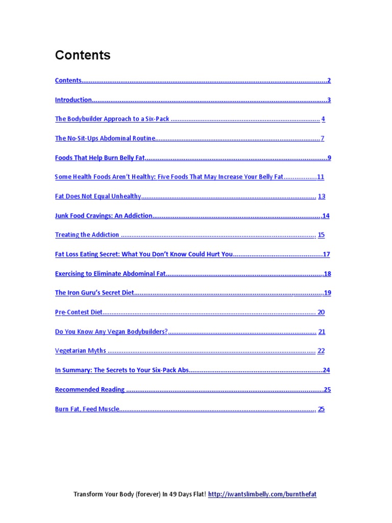 Secrets to Achieving Six-Pack Abs | PDF
