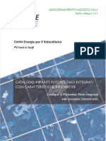 Catalogo Impianti Fotovoltaici Integrati Con Caratteristiche Innovative (Aggiornamento Agosto 2012)