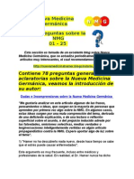 Nueva Medicina Germ Nica 78 Preguntas