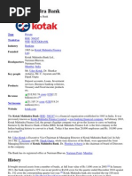  Kotak Mahindra Bank