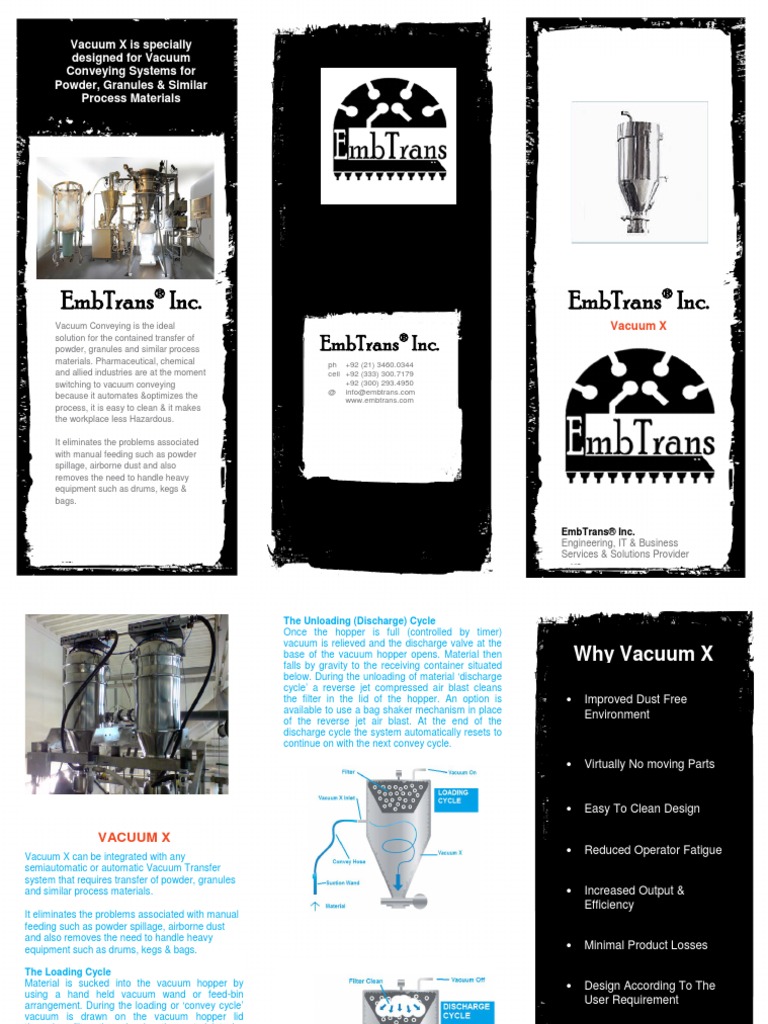 Vaccum X Brochure | PDF