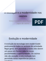 A Evolução e A Modernidade Nos Casinos