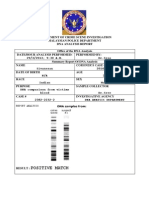 Positive Match: Report Analysis