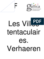 Emile Verhaeren Les Villes Tentaculaires