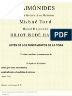 Maimónides-Leyes de Los Fundamentos de La Tora PDF