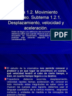 Desplazamiento y Velocidad