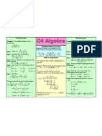 Algebra Revision Sheet