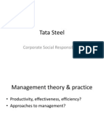 Tata Steel: Corporate Social Responsibility