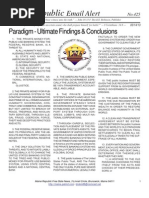 425 - Paradigm - Ultimate Findings & Conclusions