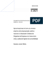 Motta, G - Aproximaciones en torno al universo empírico del empresariado católico nacional