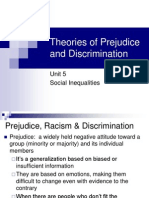 Theories of Prejudice and Discrimination