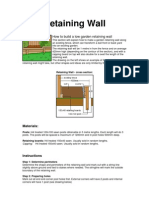 How To Build A Retaining Wall