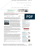 Guidelines Motor Application Designs