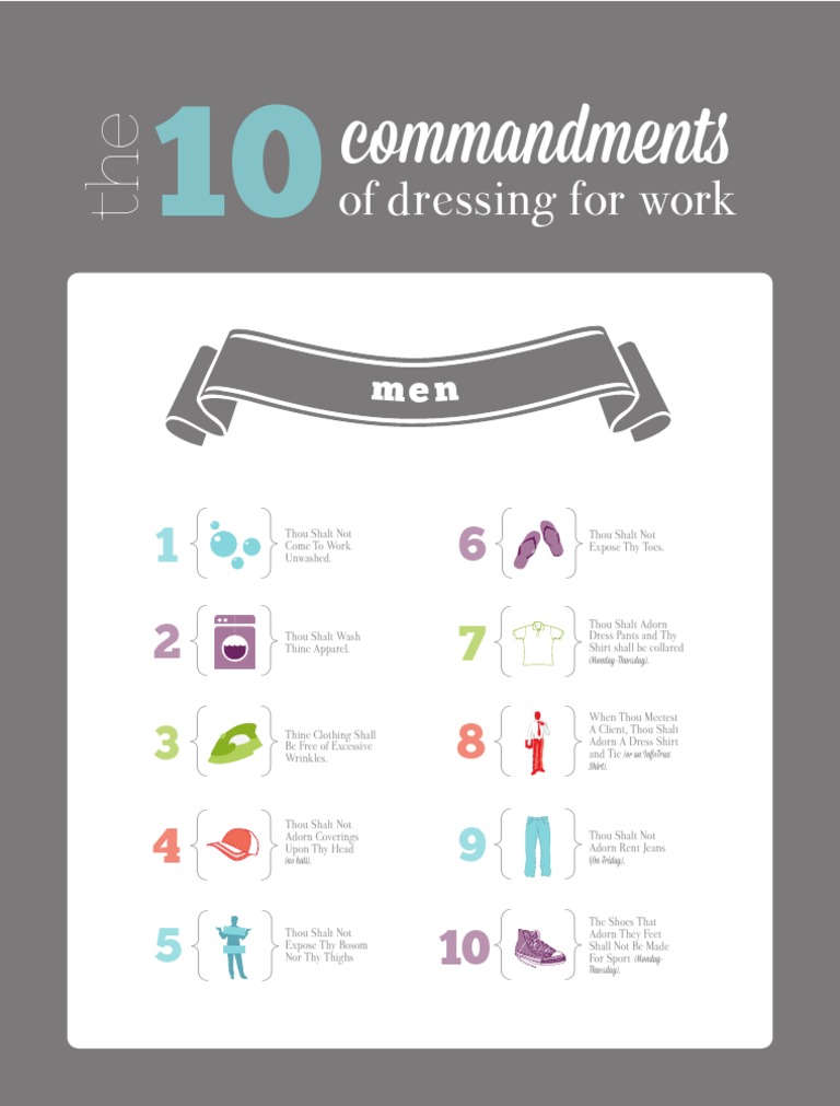Work Dress Code Commandments | PDF | Home & Garden