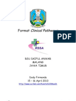 Dody Firmanda 2013 - Format Clinical Pathways RS Saiful Anwar Malang Jawa Timur
