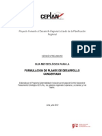 Metodologia Formulacion de PDC Doc Preliminar