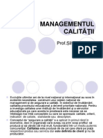 7 MANAGEMENTUL CALITATII