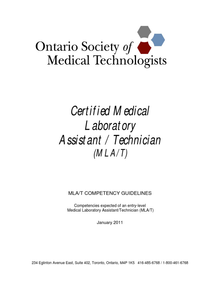 2011 Competency Guidelines OSMT | PDF | Medical Laboratory | Laboratories