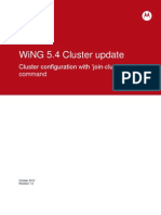 Cluster Configuration WiNG 5.4 Update