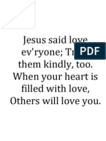 Jesus Said Love Everyone