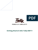 Getting Started With Tally - ERP 9 PDF