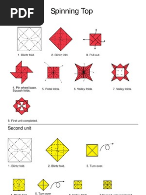 Origami Spinning Top