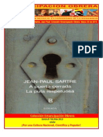 Libro No. 398. A Puerta Cerrada. Sartre, Jean Paul. Colección Emancipación Obrera. Marzo 30 de 2013