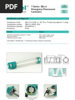 7 Series Eex D Emergency Fluorescent Luminaire: Certification and Approval