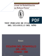 Test peruano de evaluación del desarrollo del niño (TEPENDNI