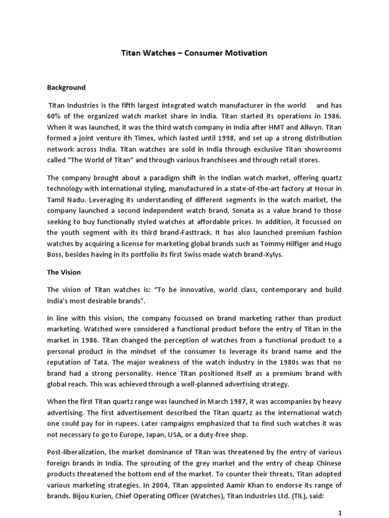 Case study on watches image