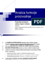 Analiza Funkcije Proizvodnje