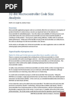 ARM Microcontroller Code Size (Full)