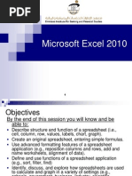 Introduction To Microsoft Excel 2010