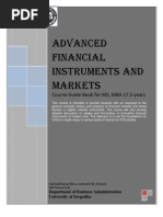 Advanced Financial Instruments and Markets Course Guide Book