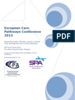 European Care Pathways Conference Glasgow, Scotland 20-21 June 2013