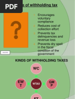 Job order withholding tax