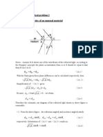 Solution of Theoretical Problem 2 2A. Optical Properties of An Unusual Material