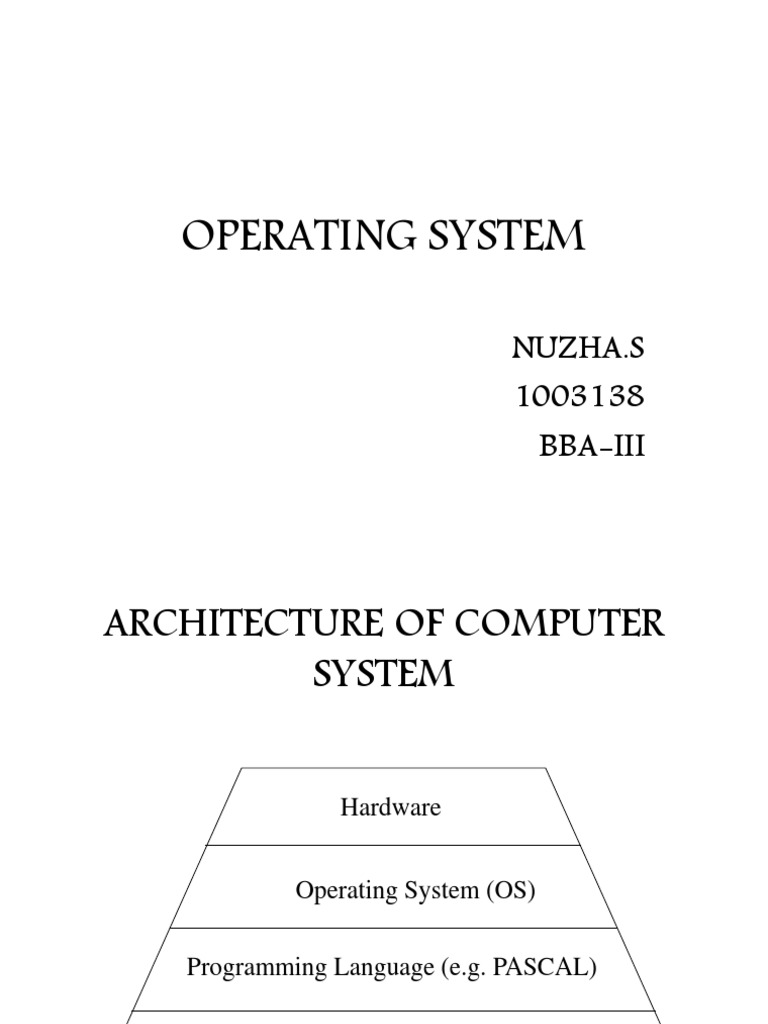 Operating System | PDF | Operating System | Computer Program