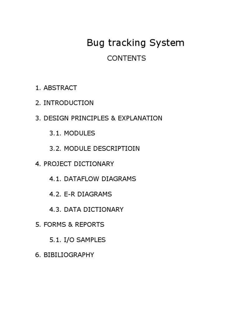 Bug Tracking System | PDF | Software Bug | Databases