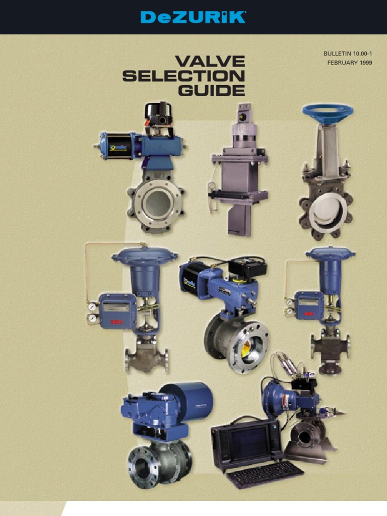 DeZURIK Valve Selection Guide | PDF | Valve | Actuator