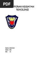 Download laporan rekoleksi by Yosiki Aj SN133097257 doc pdf