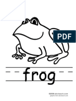 Coloringpage Phonics Frog