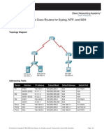 CCNAS Chp2 PTActA Syslog-SSH-NTP Instructor