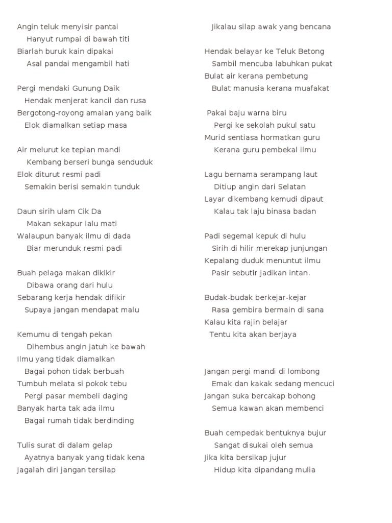Pantun Nasihat Pdf