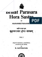 BRIHAT PARASHARA HORA SHASTRA Vol 1 - En'gI Isht Rans I A Tion, C Ommenlary, Annotation and Editing by R. SANTHANAM