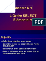 Chapitre01 - Ordre Select Elémentaire