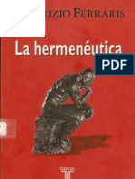 Ferraris, Maurizio - La Hermeneutica