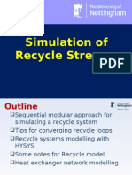 Simulating Recycle Streams