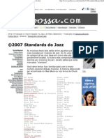 Lista de Standards Más Tocados