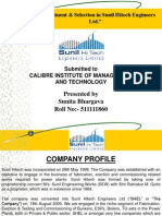 Recruitment & Selection in Sunil Hitech Engineers Ltd.